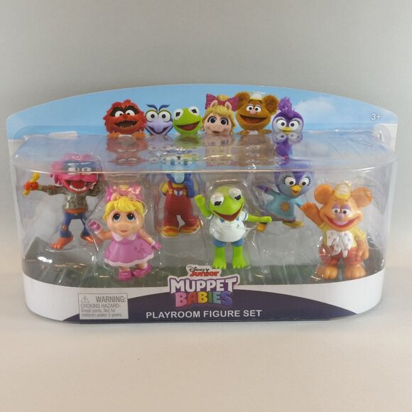Disney Muppet Babies Playroom 6 Figure Pvc Playset NIP Muppets Figurine Set